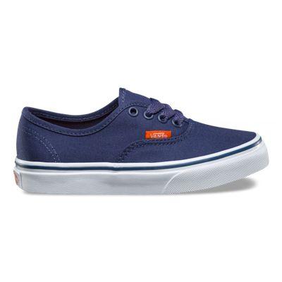 Vans Kids Pop Canvas Authentic (crown Blue/true White)