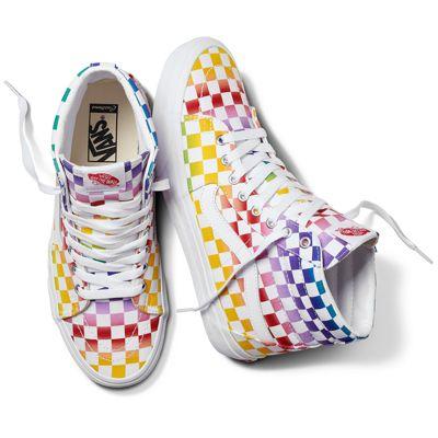 Vans Customs Rainbow Checker Sk8-hi (customs)
