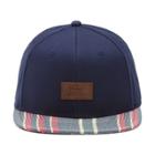 Vans Allover It Snapback Hat (dress Blues Stripe)