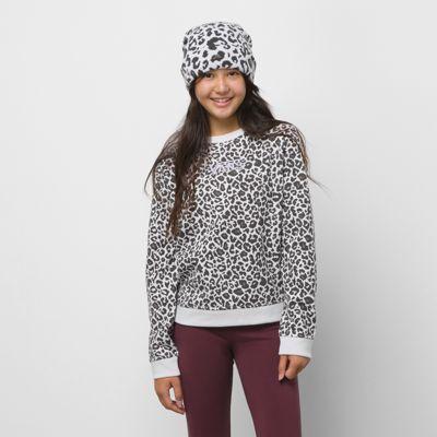 Vans Kids Snow Leopard Pullover Crew (nimbus Cloud)