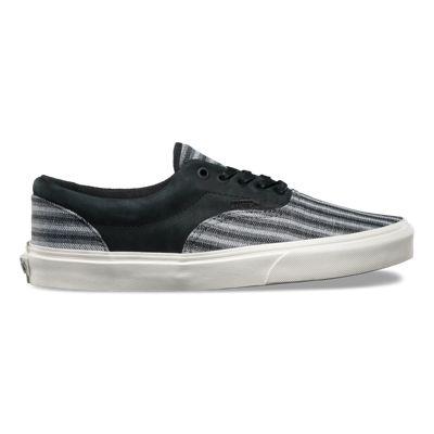 Vans Mens Shoes Skate Shoes Mens Shoes Mens Sandals Italian Weave Nubuck Era Ca (black)