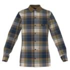 Vans Saxon Heavy-weight Flannel Buttondown Shirt (oatmeal-dress Blues)
