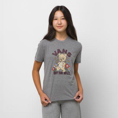 Vans Kids Bear With Me Crew Tee (grey Heather)