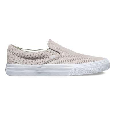 Vans Perf Suede Slip-on (silver Cloud/true White)