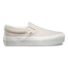 Vans Embossed Slip-on Platform (turtledove/blanc De Blanc)