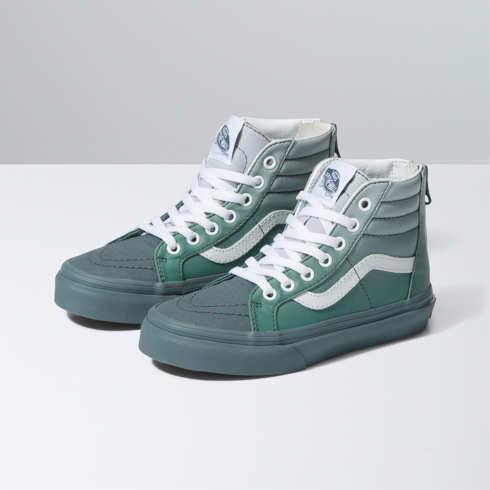 Vans Kids Sk8-hi Zip (sunset Fade Grey)