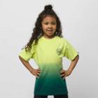 Vans Little Kids Dip Dye T-shirt (lime Punch/deep Teal)