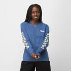 Vans Deco Sleeves Long Sleeve Bff Tee (true Navy)