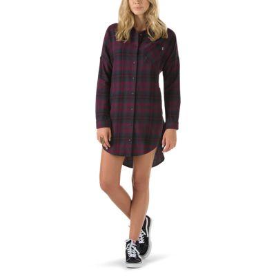 Vans Mens Shoes Skate Shoes Mens Shoes Mens Sandals Vitti Midi Dress (plum) Womens Dresses