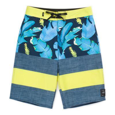 Vans Boys Era Boardshort (dress Blues Bonsai Leaf)