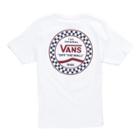 Vans Boys Checkered Side Stripe T-shirt (white)