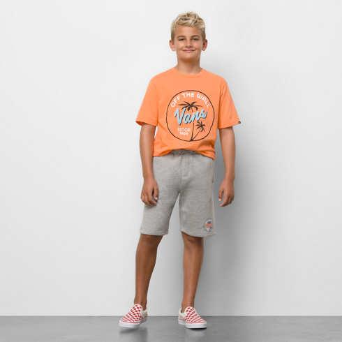 Vans Kids Mini Dual Palm Fleece Short (cement Heather)