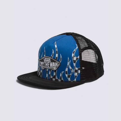 Vans Kids Classic Patch Trucker Plus Hat (true Blue/black)