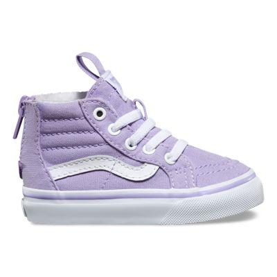 Vans Toddler Sk8-hi Zip (lavender/true White)