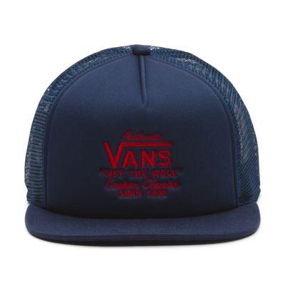 Vans Galer Trucker Hat (dress Blues/chili Pepper)