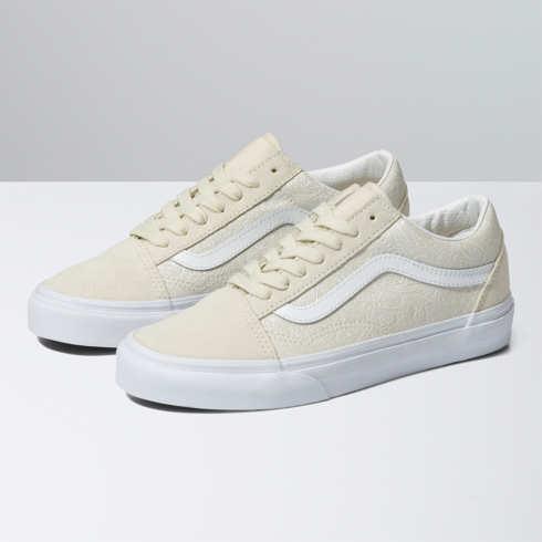 Vans Princess Paisley Old Skool Shoe (bone White)