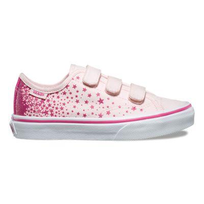 Vans Kids Glitter Star Style 23 V (heavenly Pink True White)