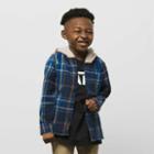 Vans Little Kids Lopes Long Sleeve Shirt (dress Blues/true Blue)