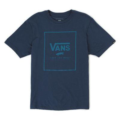 Vans Kids Print Box T-shirt (dress Blues Corsair)
