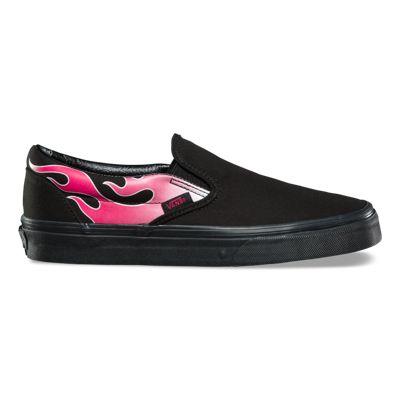 Vans Flame Slip-on (neon Pink/black)