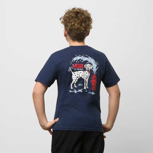 Vans Kids Water Spots T-shirt (dress Blues)