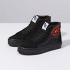 Vans Kids Dragon Flame Sk8-hi Zip (black/black)
