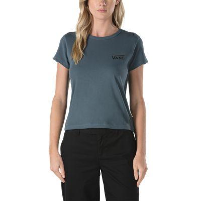 Vans Tone V Baby Tee (dark Slate)