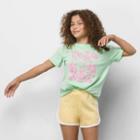 Vans Kids Mascd Mind Bff Tee (green Ash)