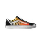 Vans Customs Flame Checkerboard Old Skool Shoes Black