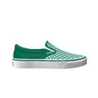 Vans Customs Checkerboard Slip-on Shoes Green
