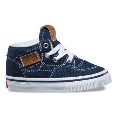 Vans Toddlers Denim C & L Half Cab (dress Blues/chipmunk)