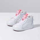 Vans Toddler White Giraffe Sk8-hi Zip (true White/strawberry Pink)