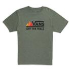 Vans Boys Print Box Long Sleeve T-shirt (black Athletic Heather)