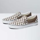 Vans Checkerboard Classic Slip-on Shoe (walnut)