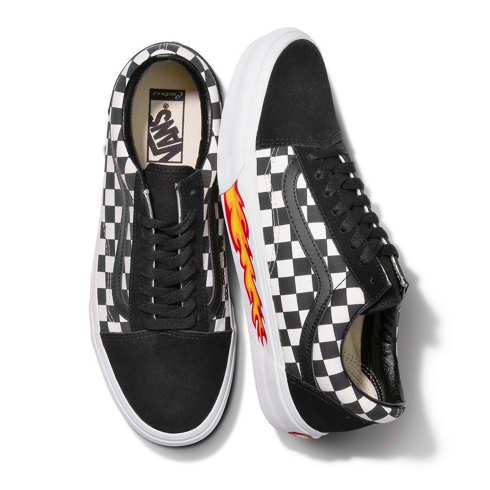 Vans Customs Checkerboard Flame Foxing Old Skool (customs)