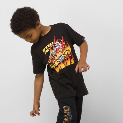 Vans Little Kids Santa Flame T-shirt (black)
