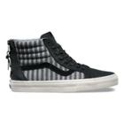 Vans Mens Shoes Skate Shoes Mens Shoes Mens Sandals Italian Weave Nubuck Sk8-hi Zip Ca (black)
