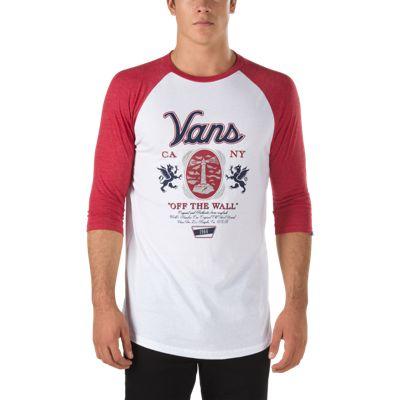 Vans Cold One Raglan T-shirt (white/red Heather)