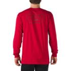 Vans Full Patch Back Long Sleeve T-shirt (cardinal/black)