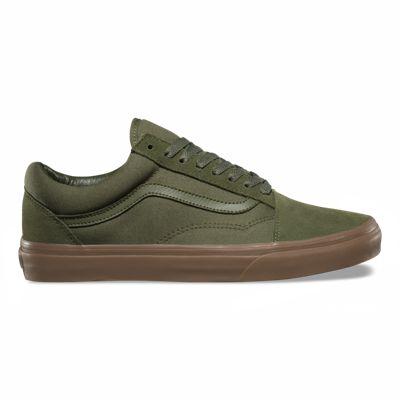 Vans Suede Canvas Old Skool (winter Moss/gum)