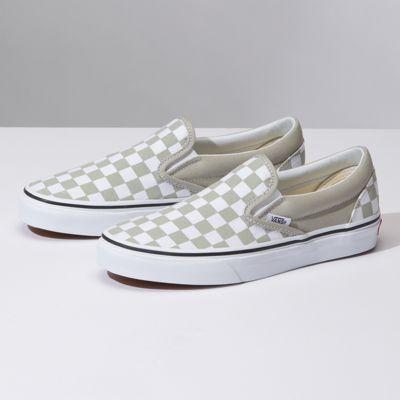 Vans Checkerboard Slip-on (desert Sage True White)