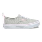 Vans Kids Shimmer Jersey Authentic Elastic Lace (gray/pink)