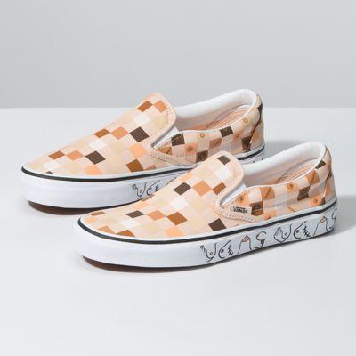 Vans Breast Cancer Awareness Slip-on (nude Check/true White)