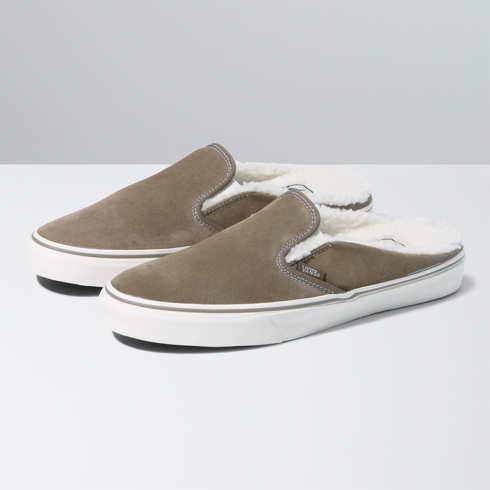 Vans Cozy Classic Slip-on Mule Shoe (walnut/marshmallow)