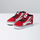 Vans Toddler Sk8-hi Zip (ferocious Flame Racing Red/black)