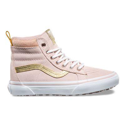 Vans Kids Sk8-hi Mte (sepia Rose/metallic)