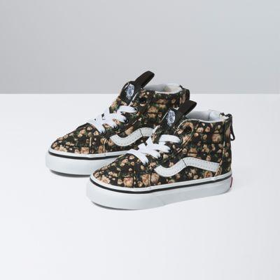 Vans Toddler Rose Dreams Sk8-hi Zip (black/white)