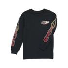 Vans Little Kids Burnout Long Sleeve T-shirt (black)
