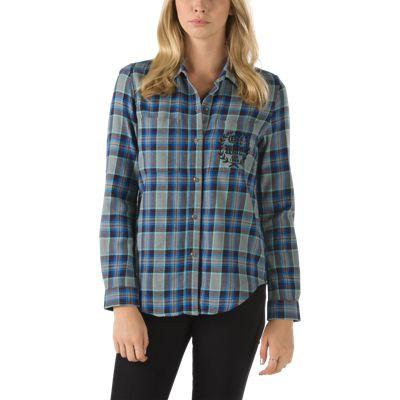 Vans Laurel Flannel (frost Gray) Womens T-shirts