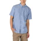 Vans Gibbon Short Sleeve Buttondown Shirt (dress Blues)